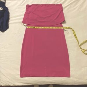 Susana Monaco Strapless Overlay Dress